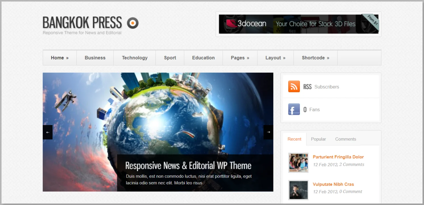 Bangkok- Tech News WordPress Theme