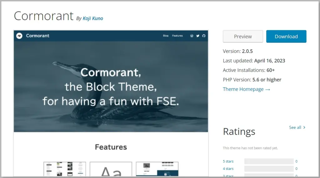 Cormorant Theme