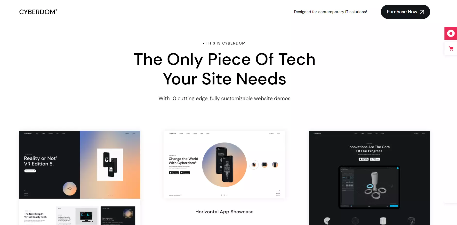 Cyberdom Tech WordPress Theme