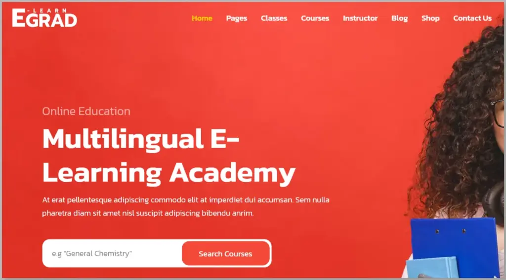 Egrad - LMS Education WordPress Theme