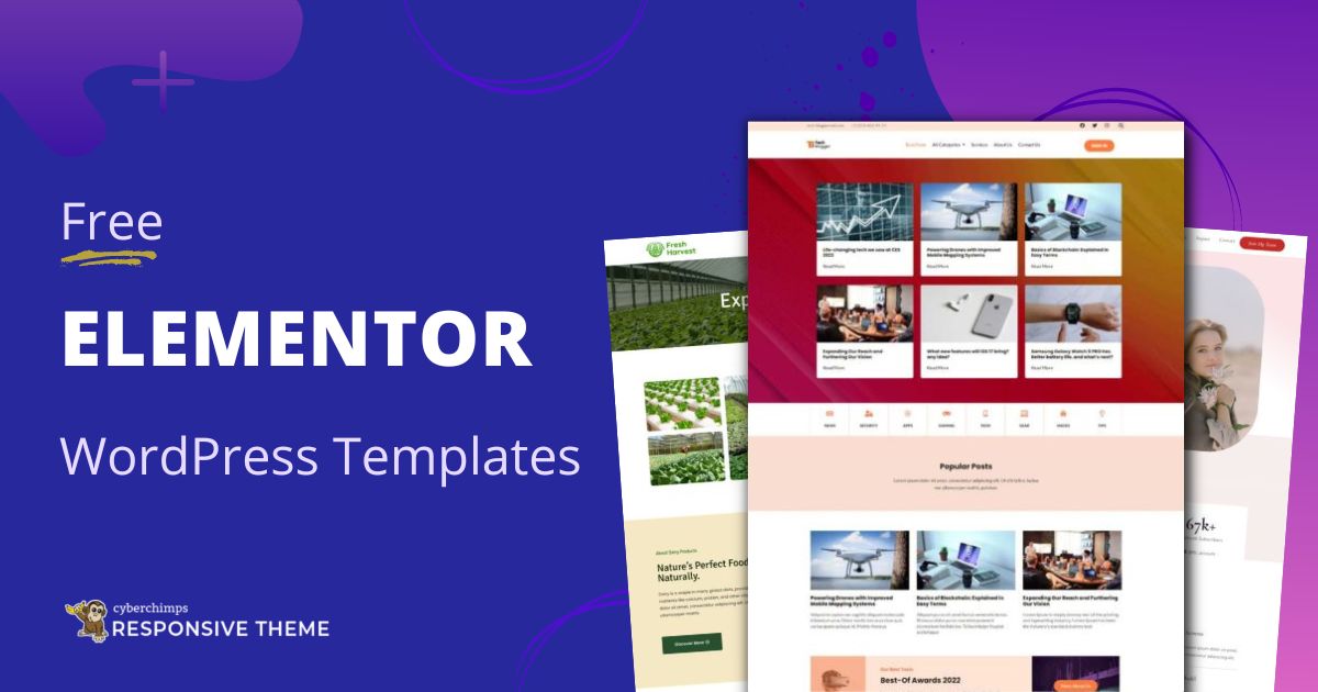 Free Elementor WordPress Templates