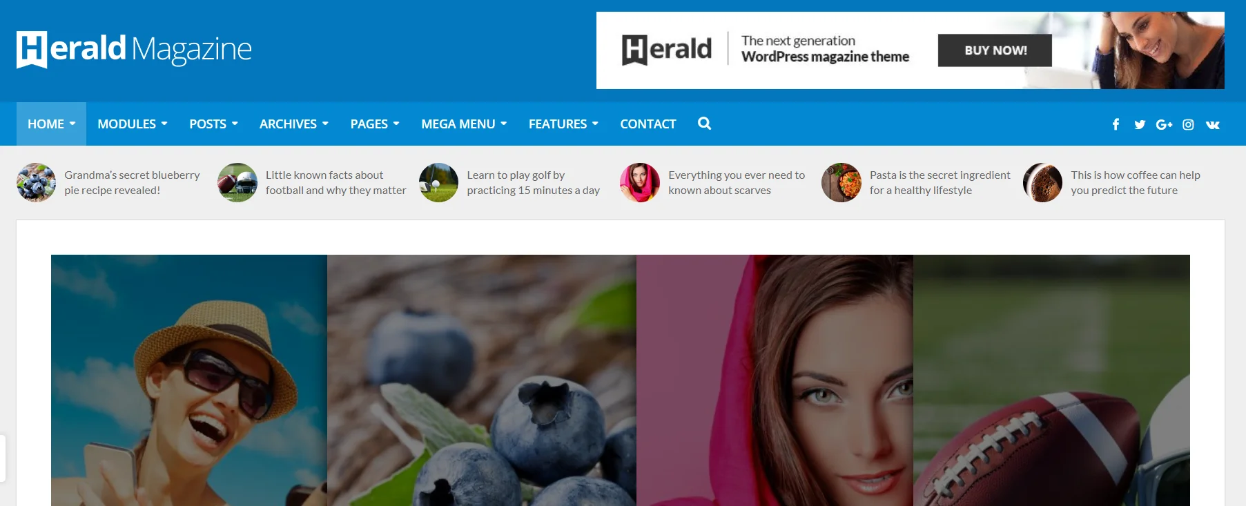 Herald Tech magazine WordPress theme