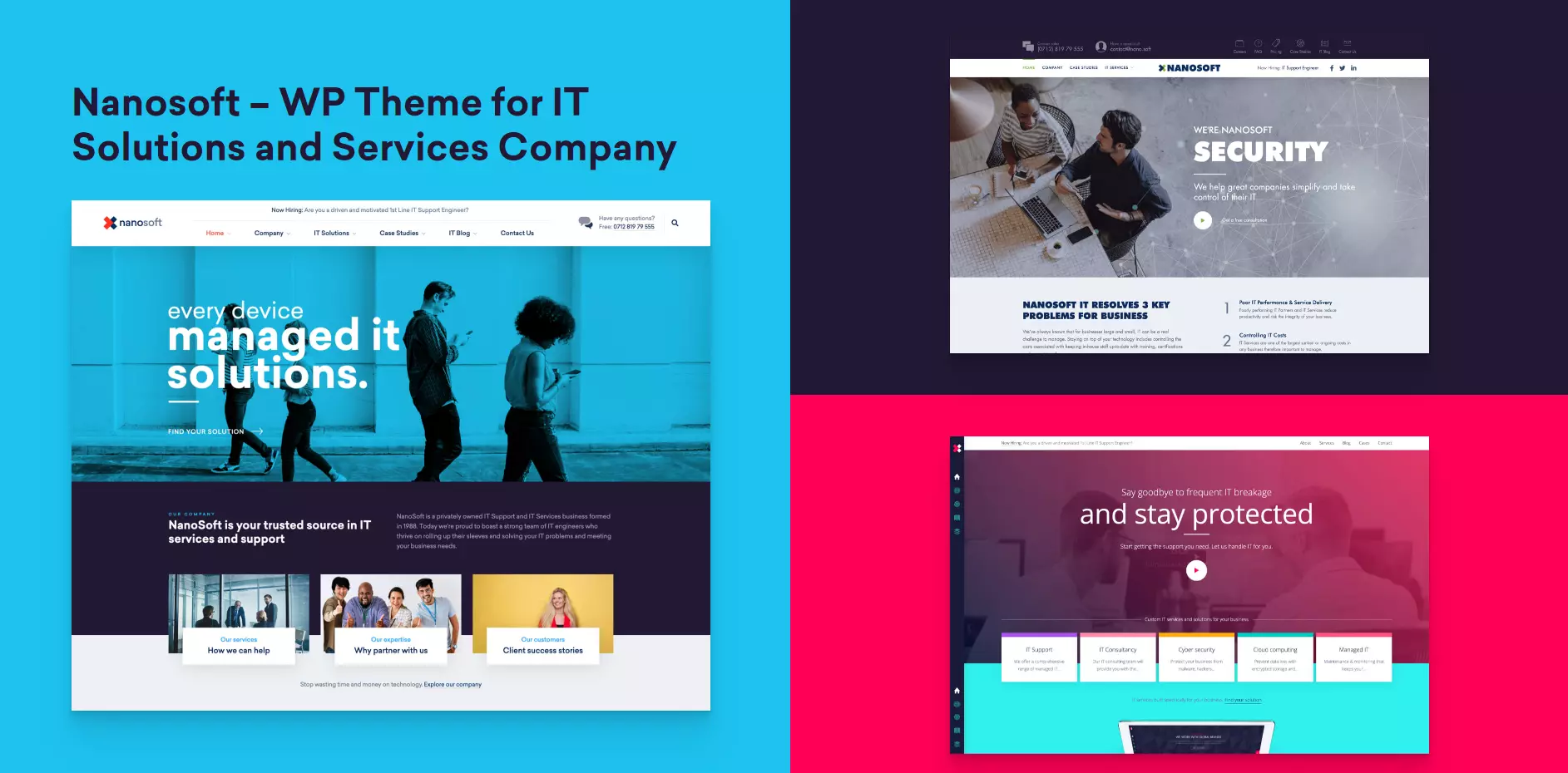 Nanosoft WordPress Theme