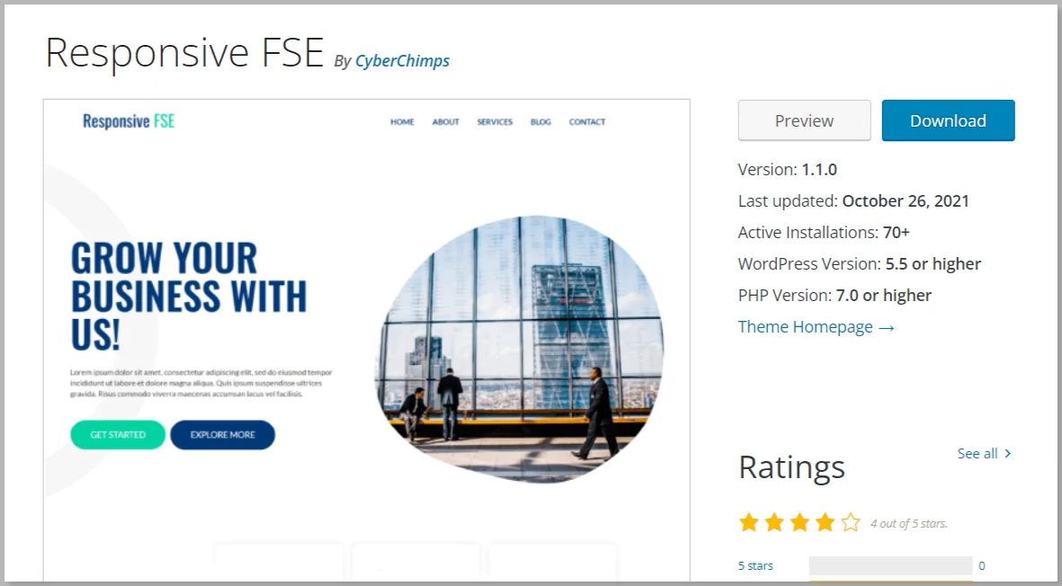 Responsive FSE Theme