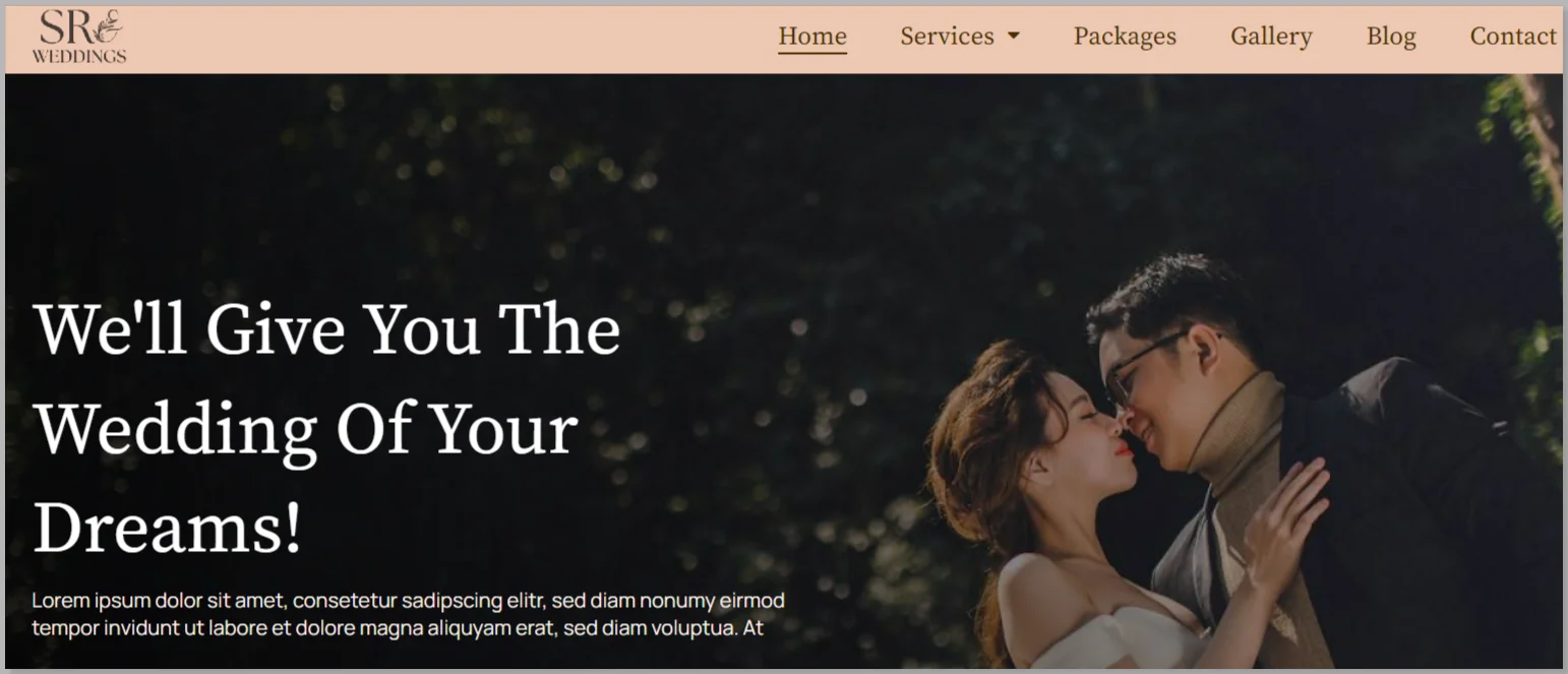 Wedding Planner WordPress Template