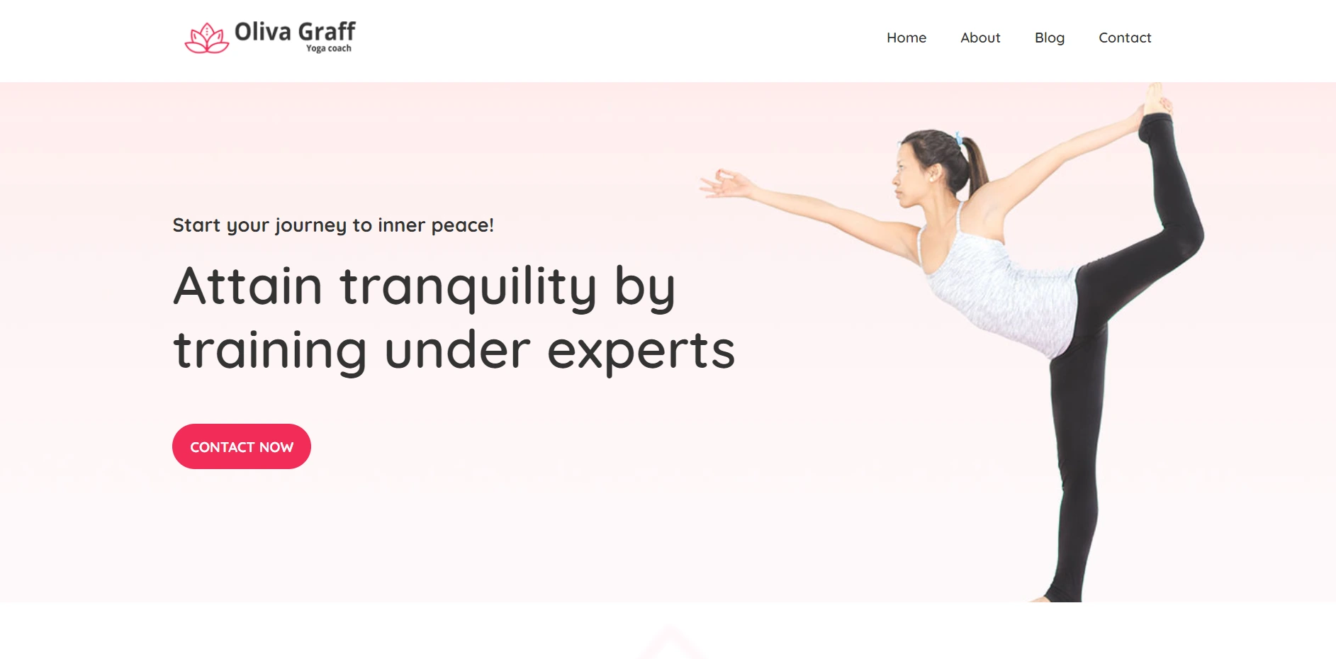 Yoga WordPress template