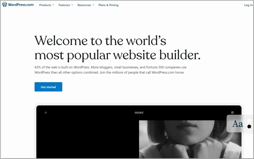 Image explaining what is WordPress.com 