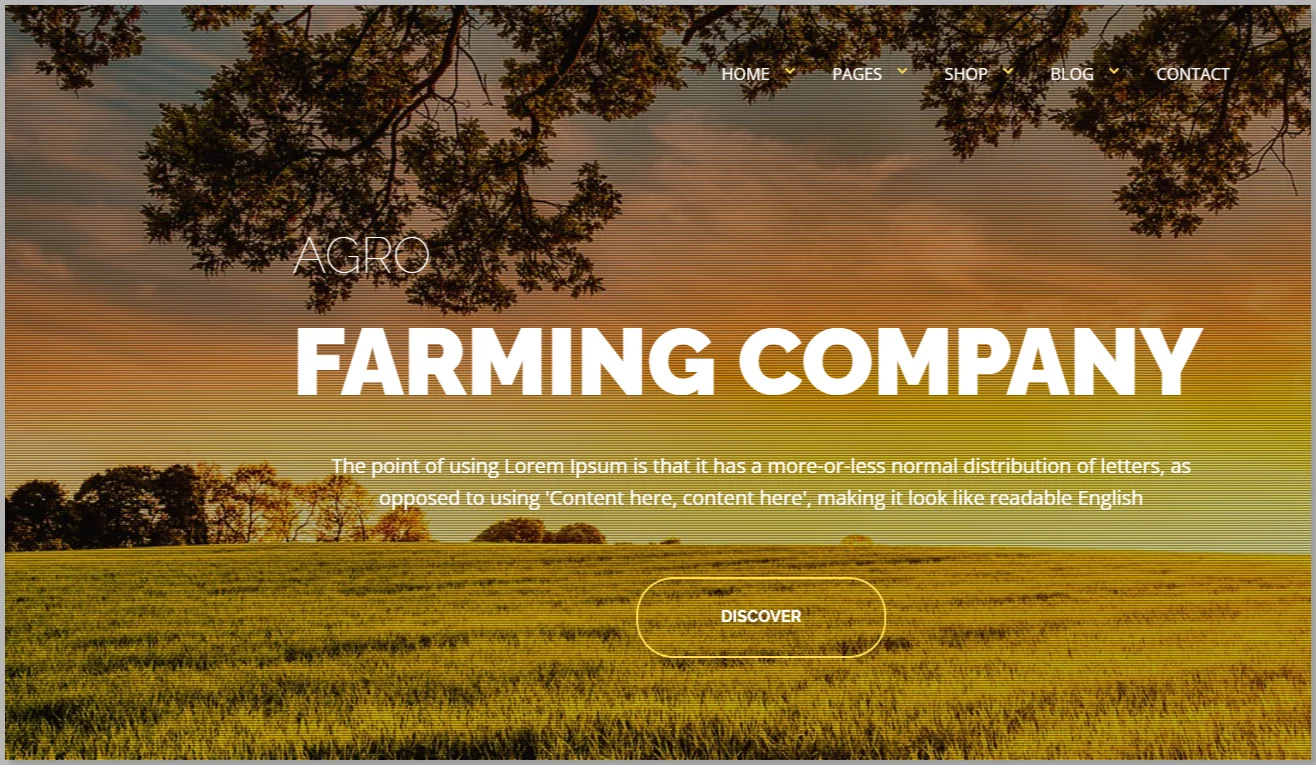 Agro-organic farm agriculture wordpress theme