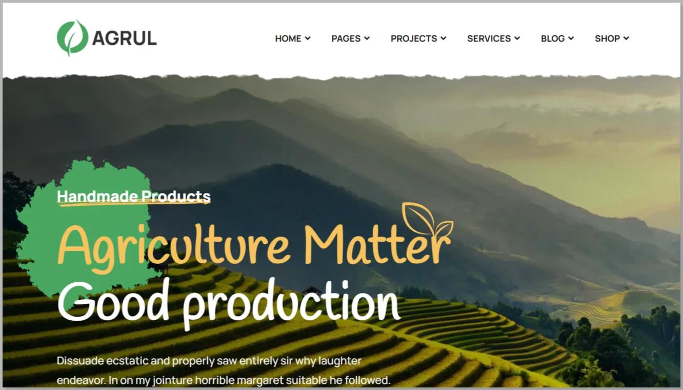 Agrul - agriculture wordpress theme