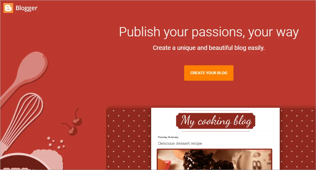 Blogger blogging platform