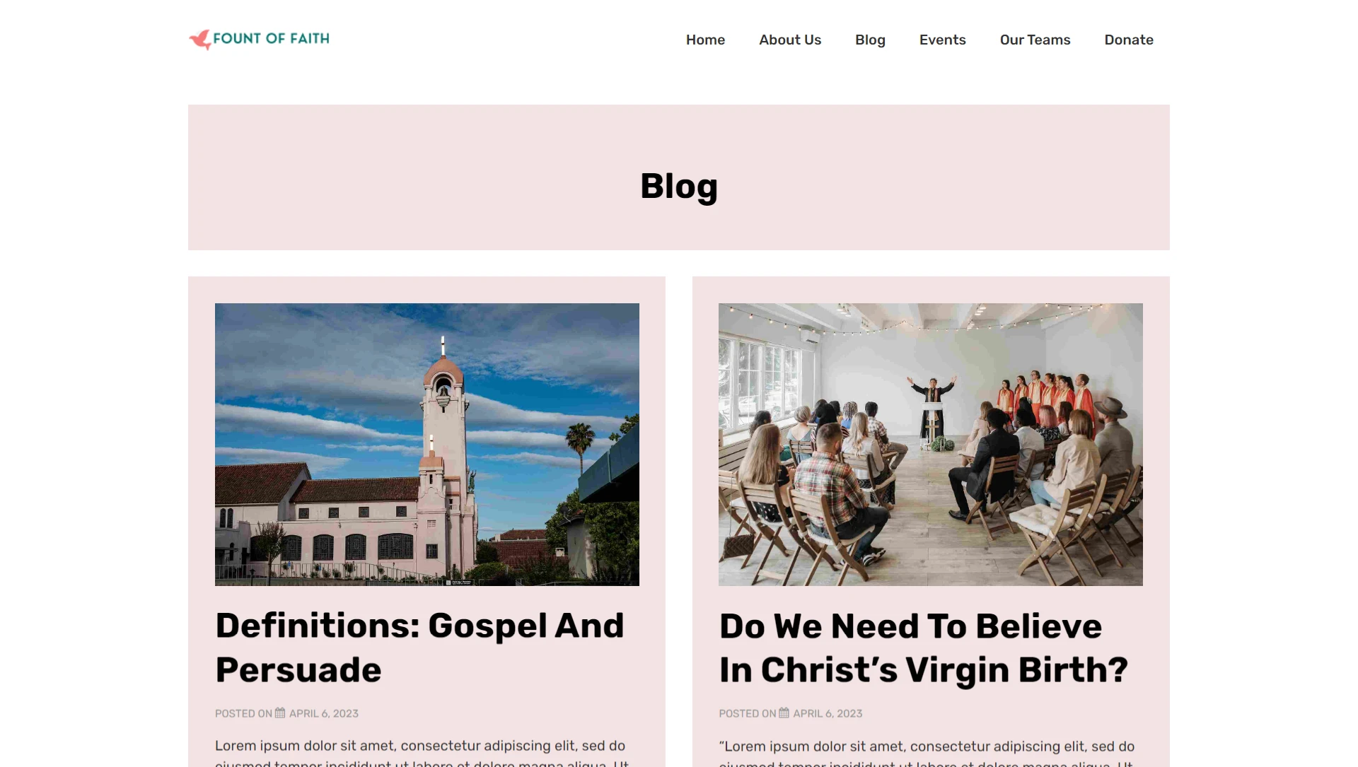 Religious Web Templates