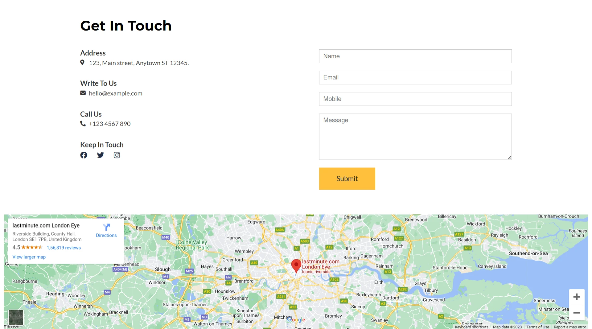 Construction Website Template