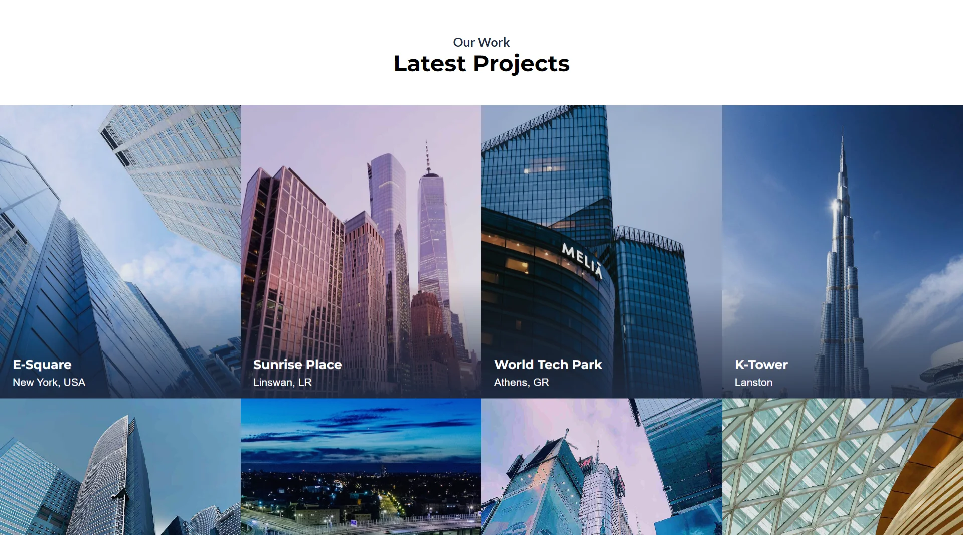 Construction Website Template