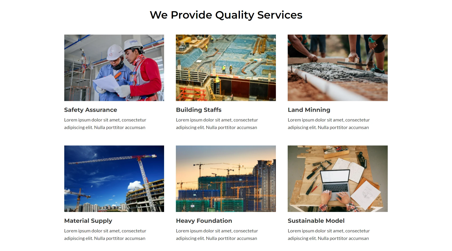 Construction Wordpress Template