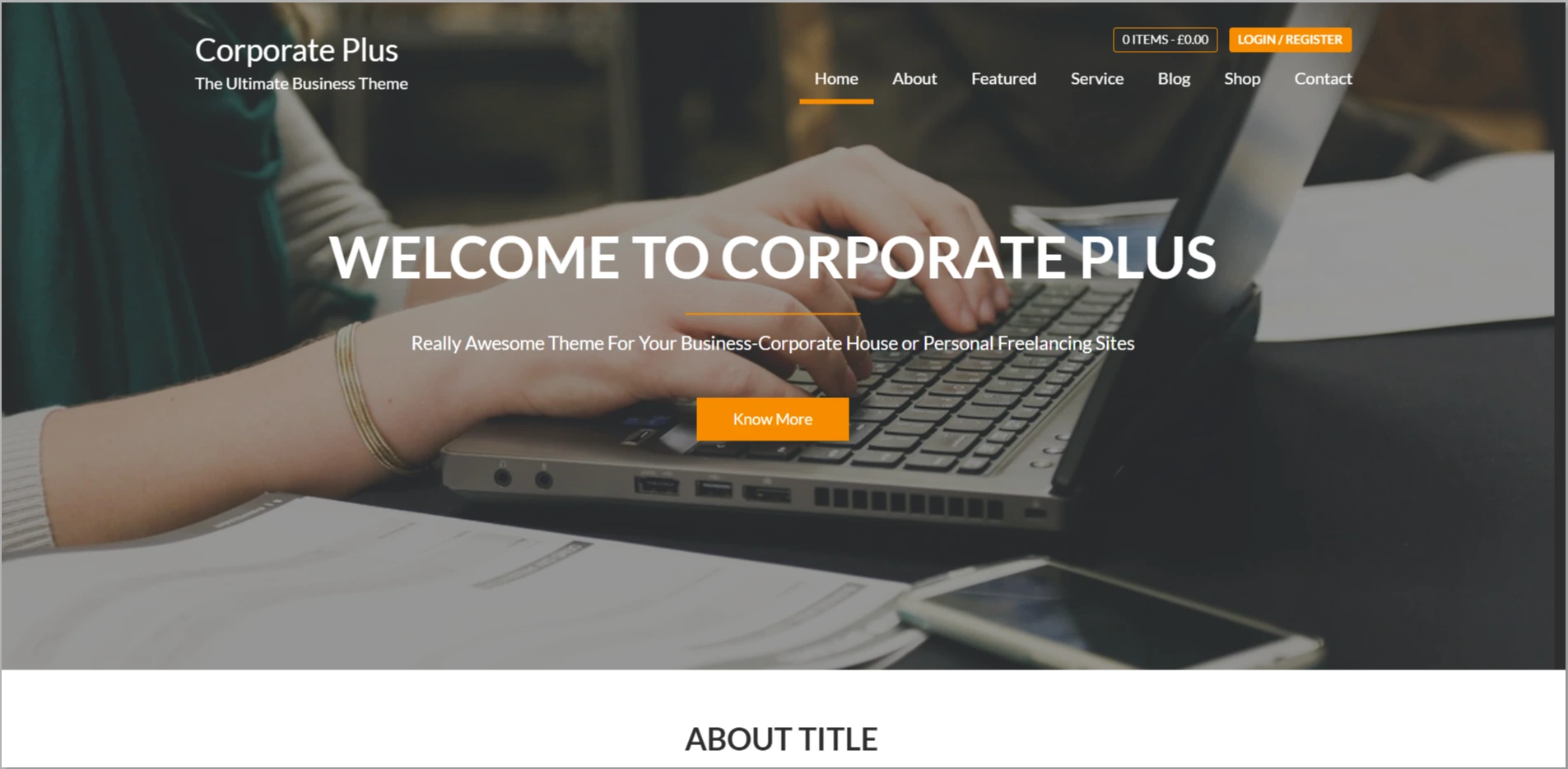 Corporate Plus WordPress Theme