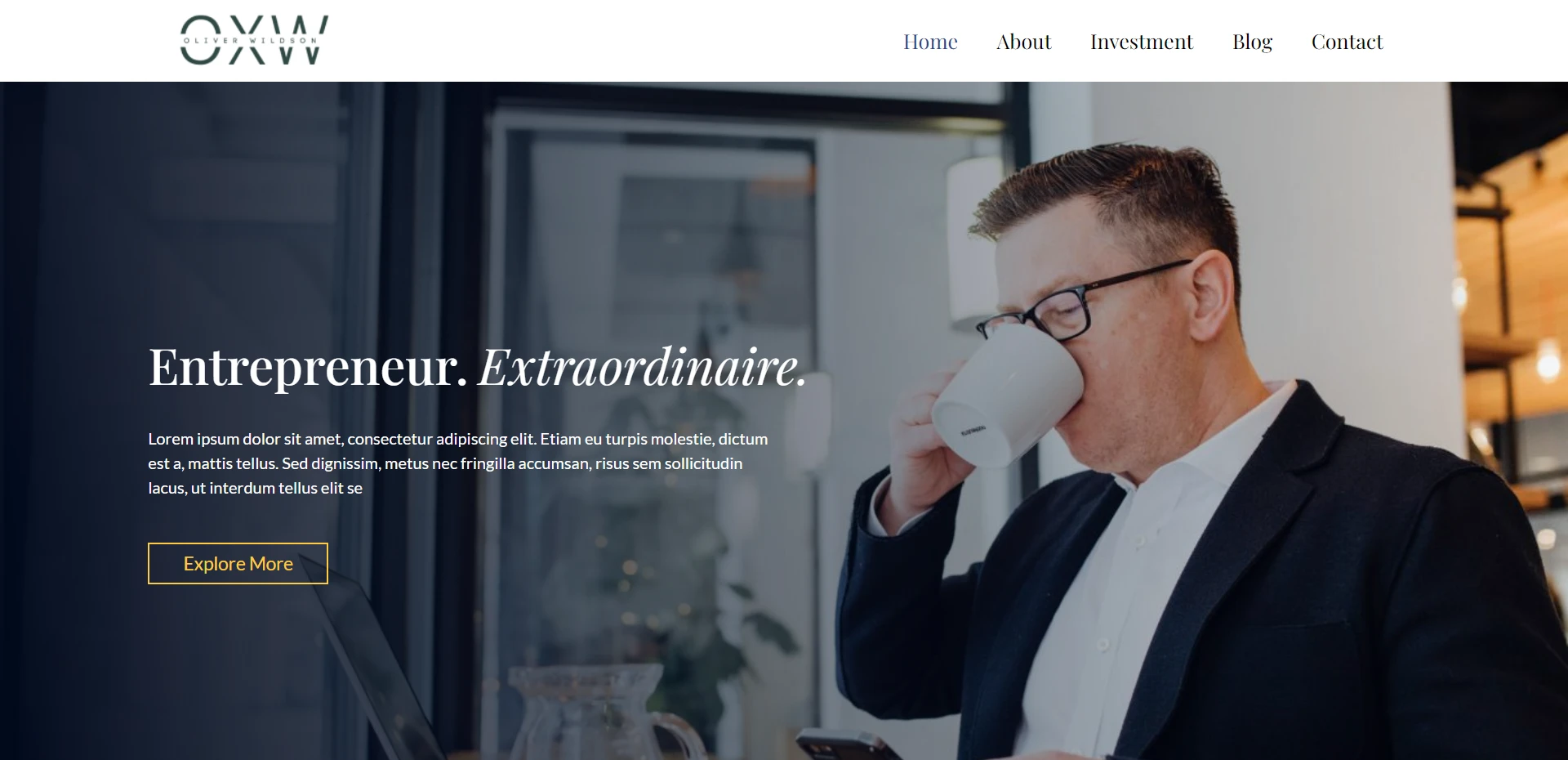 Entrepreneur Starter Template