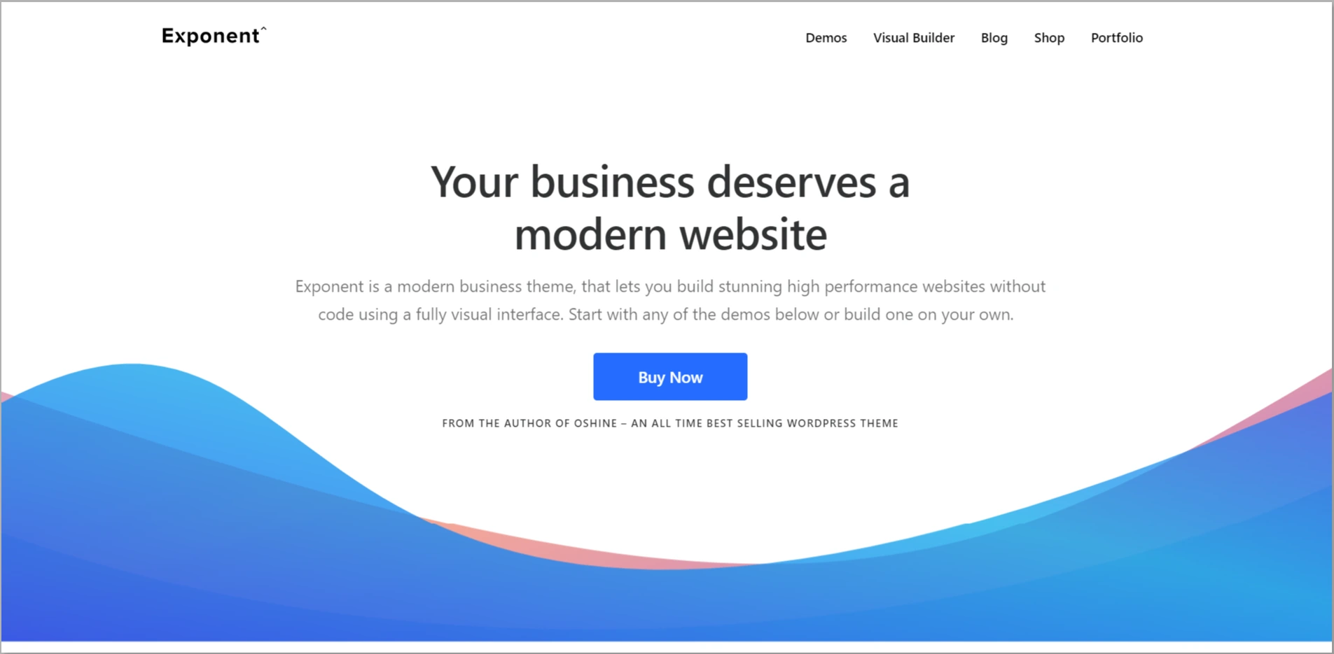 Exponent WordPress Theme - wordpress templates for business