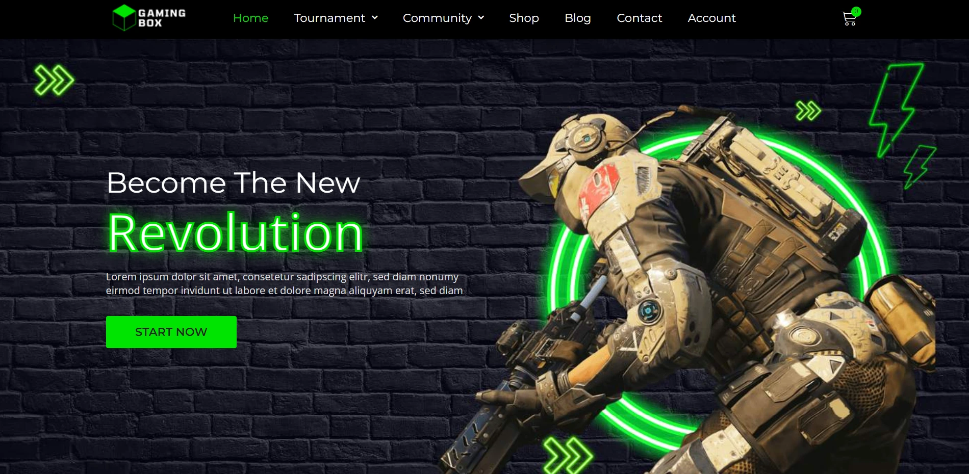 Gaming Box WordPress Theme
