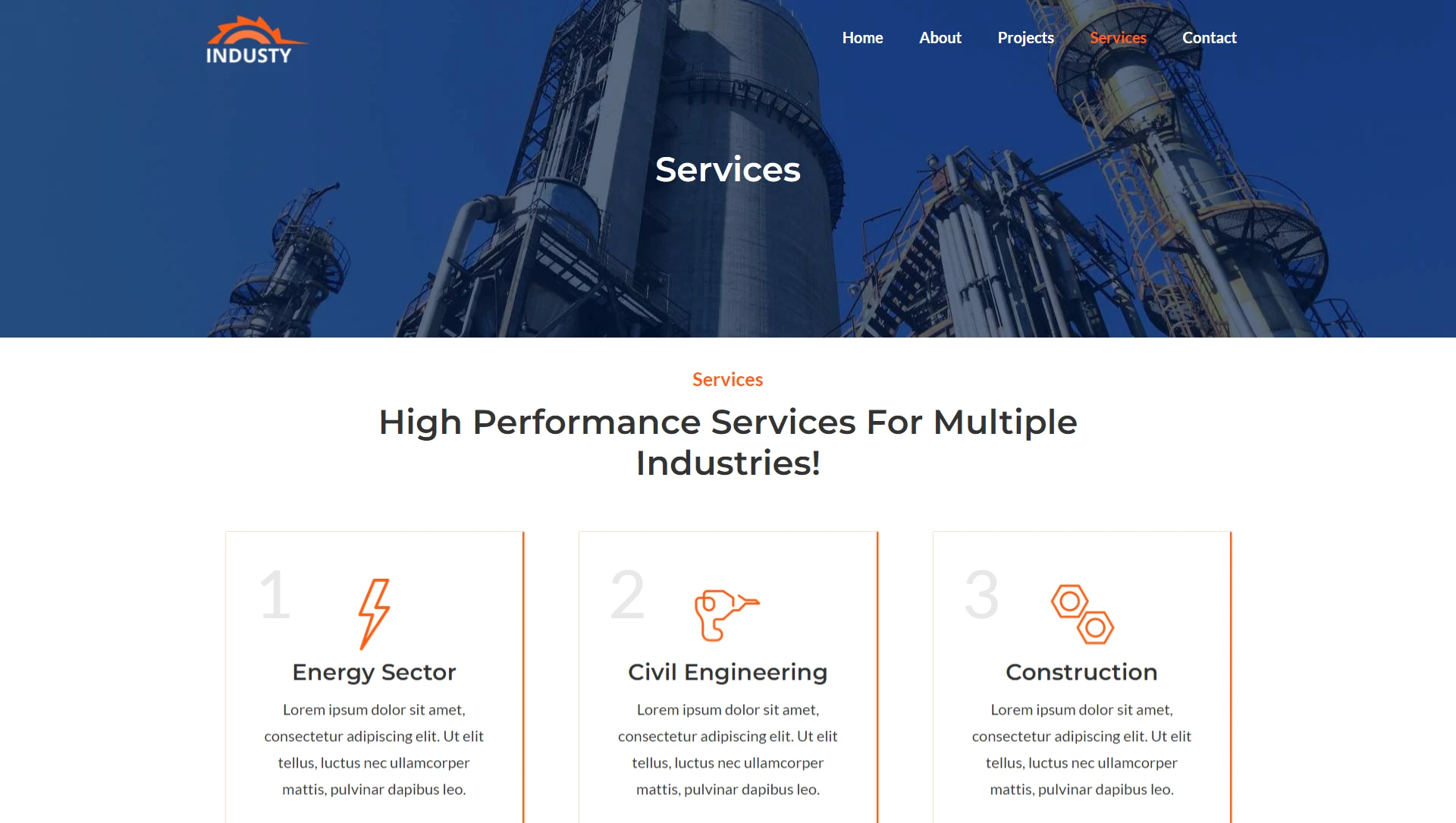 industry wordpress theme