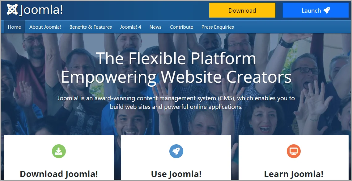 Joomla blogging platform