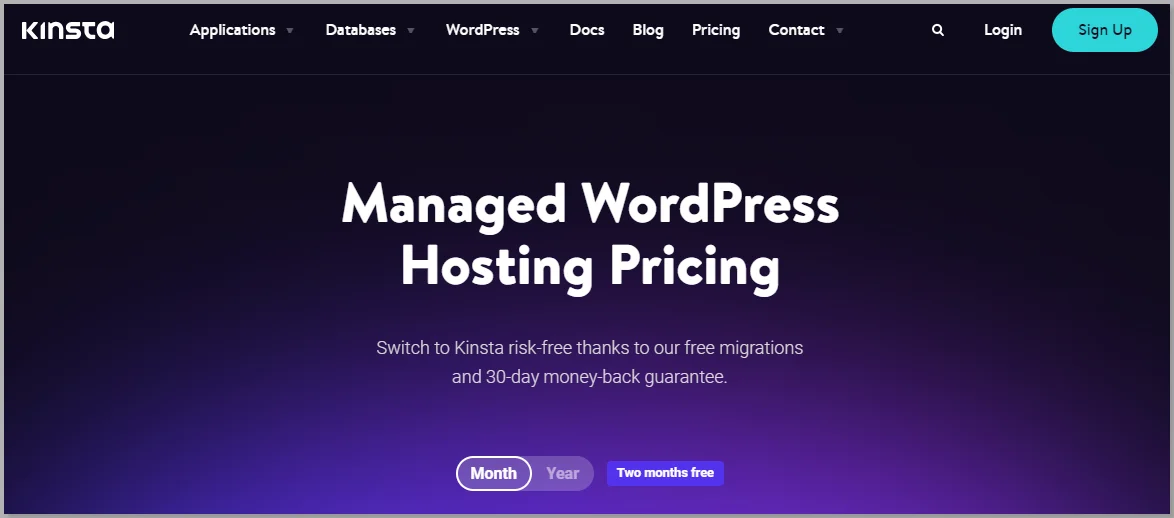 Kinsta hosting provider