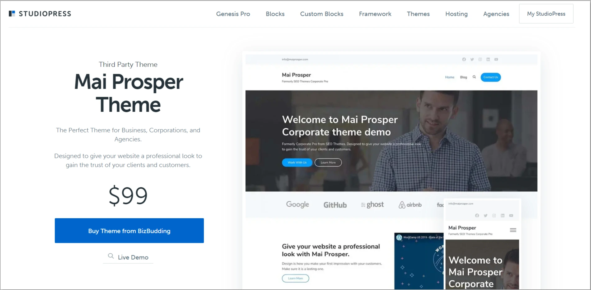 Mai Prosper WordPress Theme