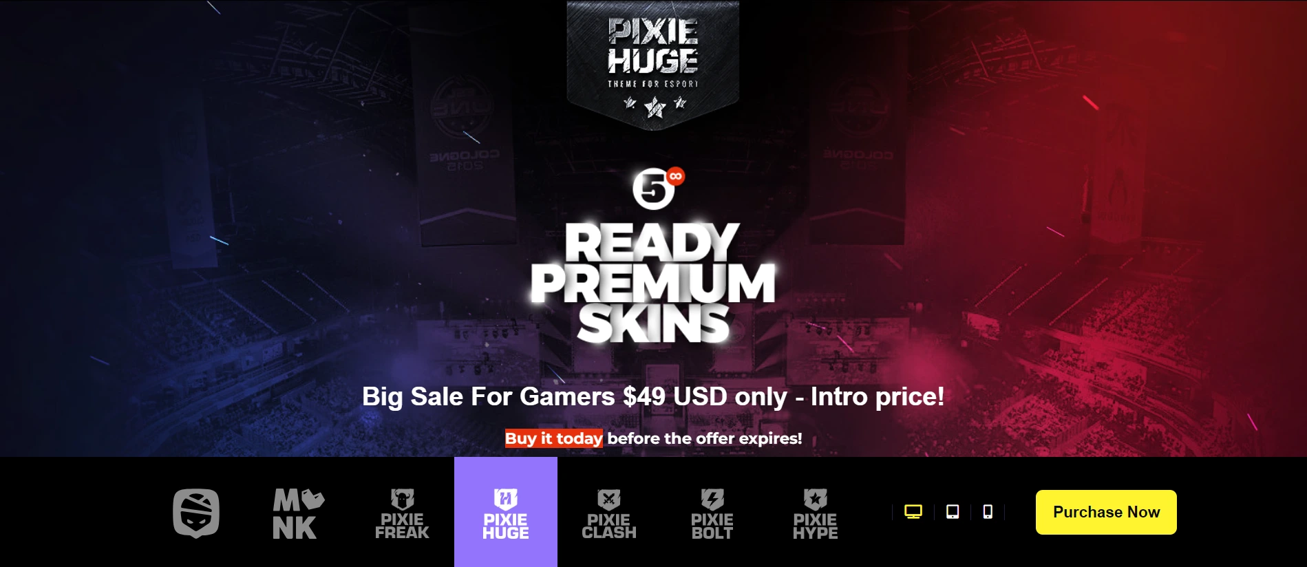 PixieHuge Gaming WordPress Theme