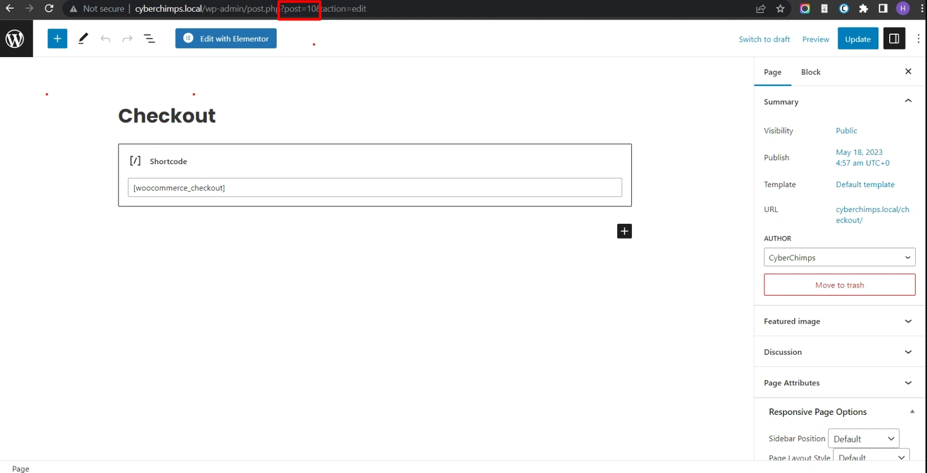 WordPress Page ID