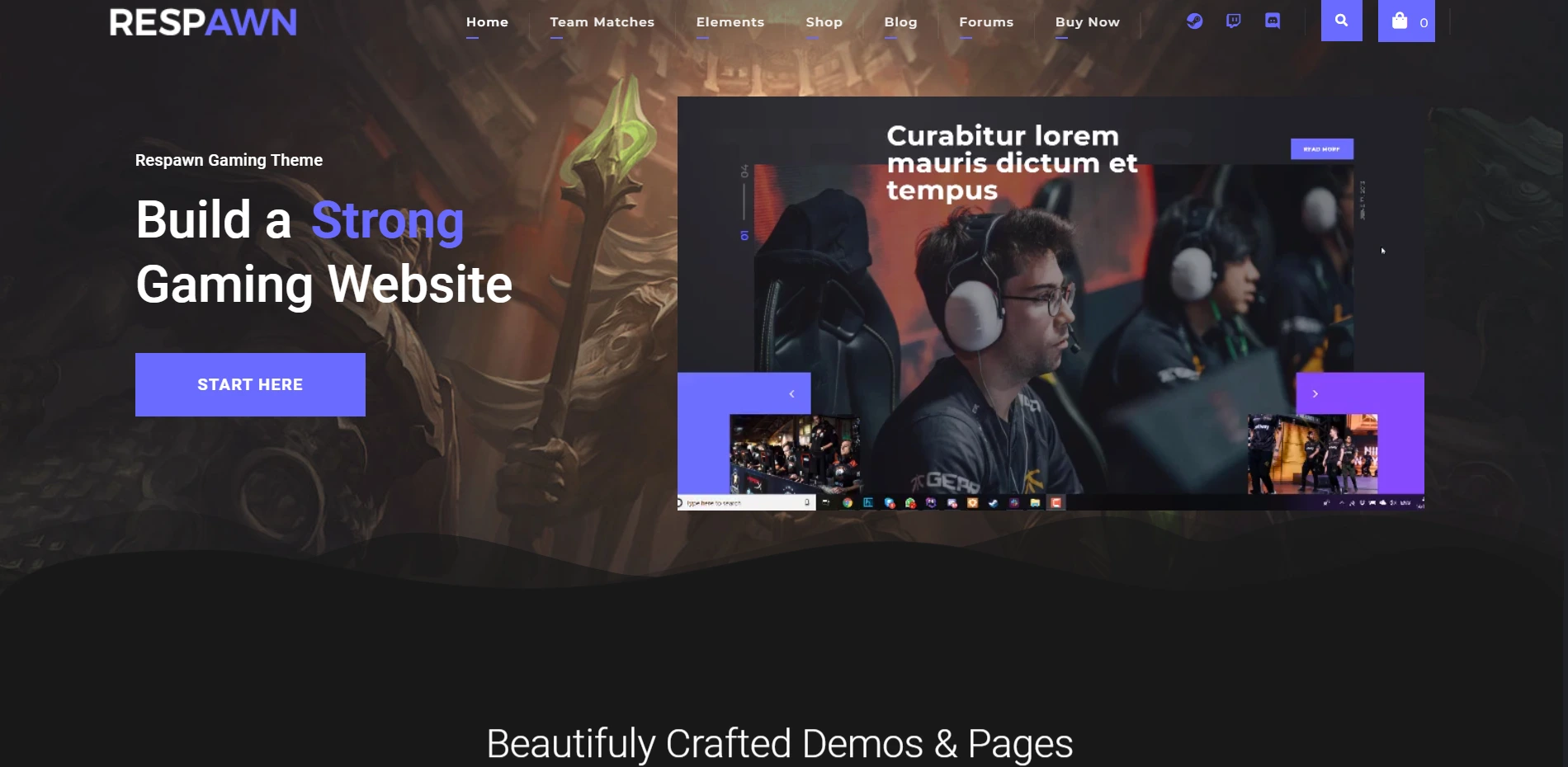 Respawn Gaming WordPress Theme
