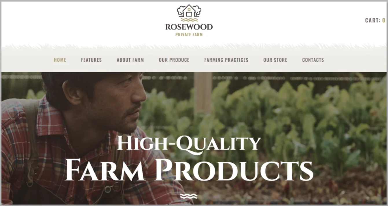 Rosewood | eco organic farming agricultural wordpress theme