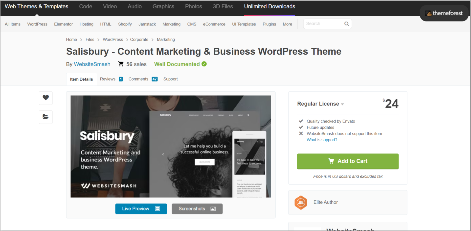Salisbury WordPress Theme