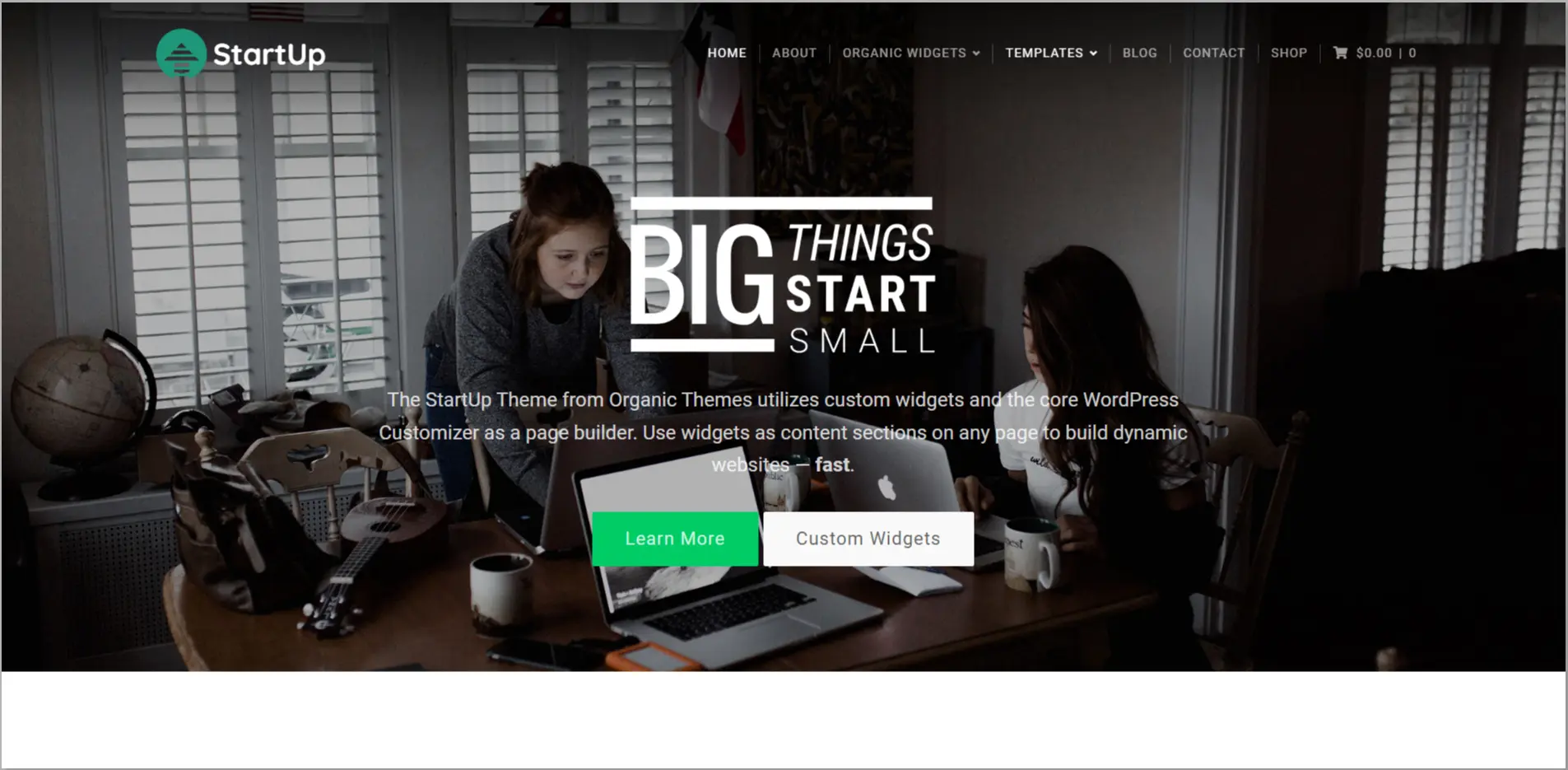 StartUp WordPress Theme