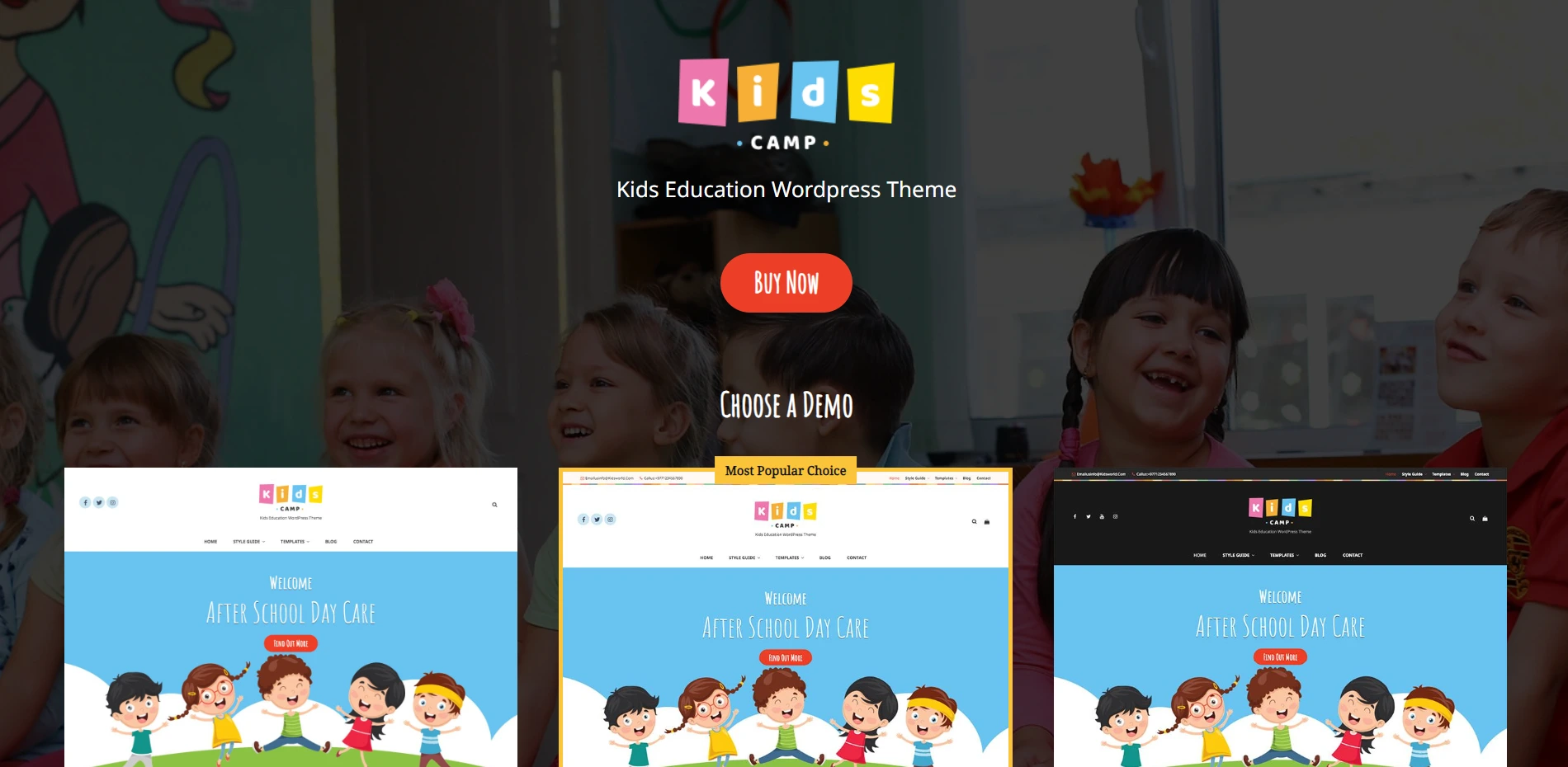 Kids Camp WordPress Children Theme