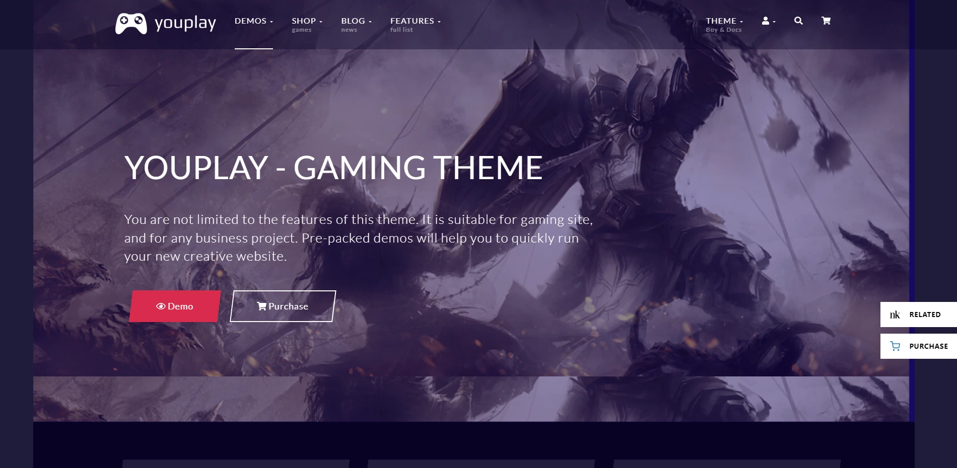 Youplay Gaming WordPress Theme