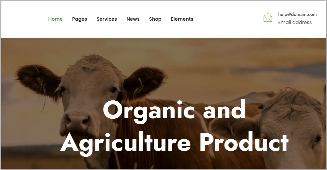 Organek - agriculture & organic food wordPress theme