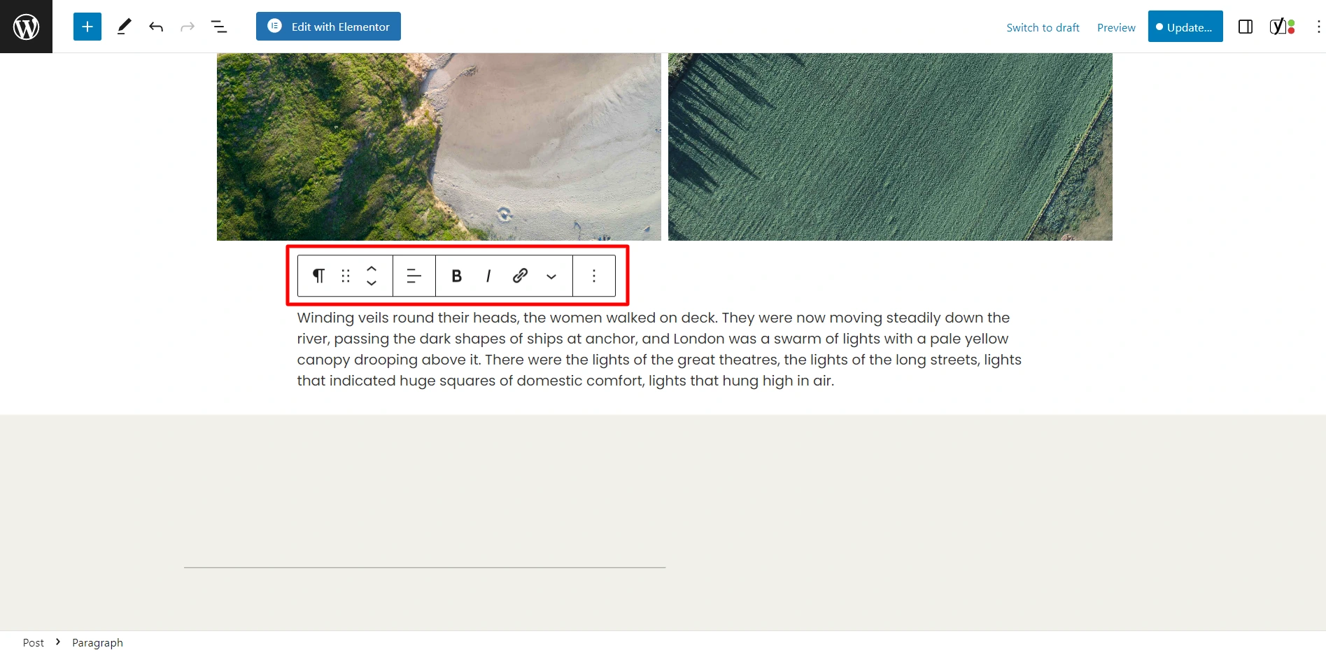 Toolbar-WordPress Block Editor