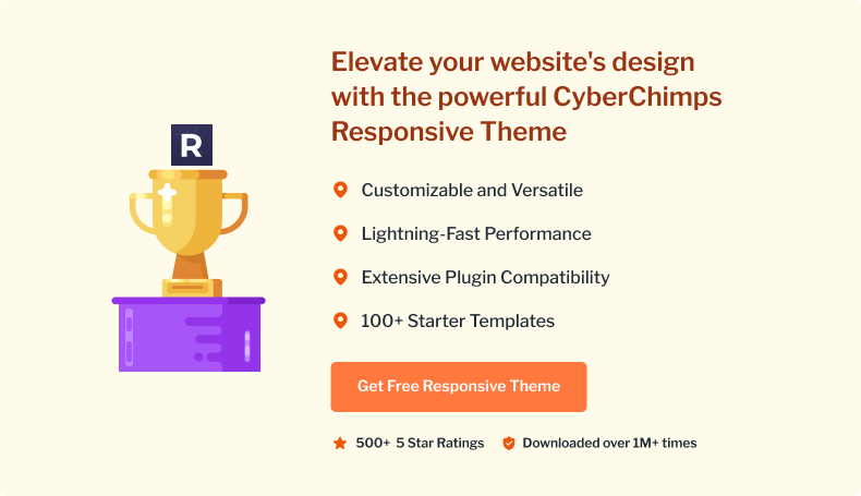 Elevate your website's design with the powerful CyberChimps Responsive wordpress Theme