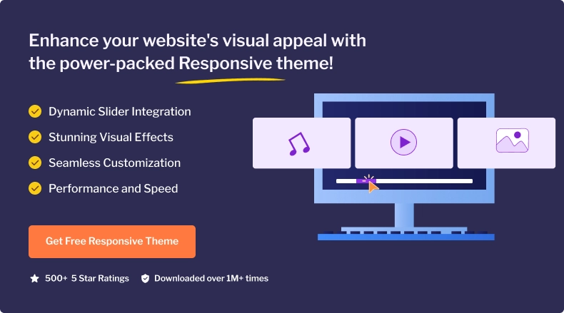 Responsive Pro Promotional Banner