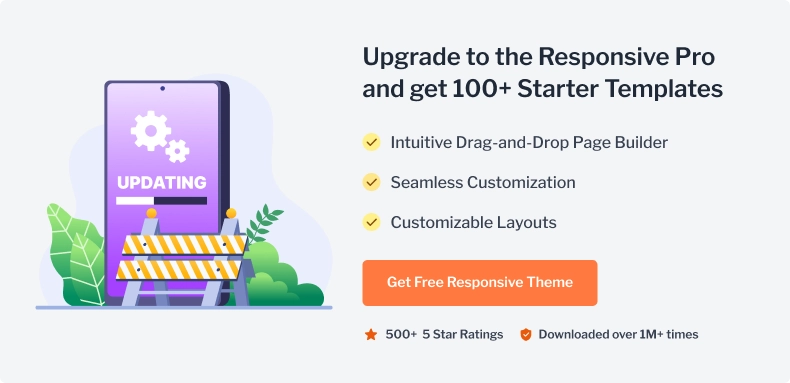 Responsive Pro Promotional Banner