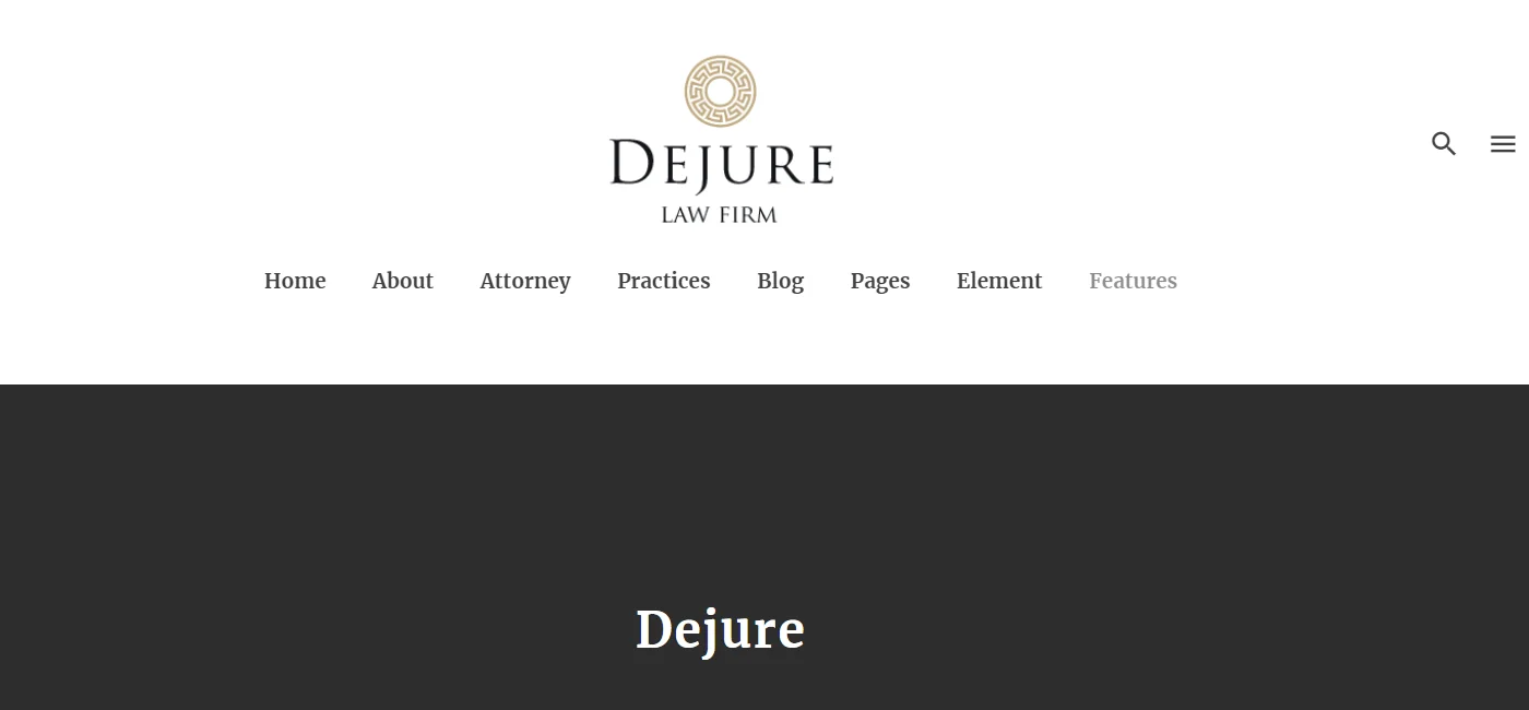 Dejure WordPress Theme