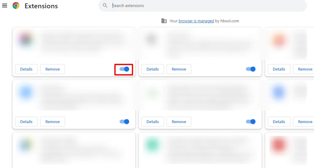 Disable extensions to solve ERR_CACHE_MISS