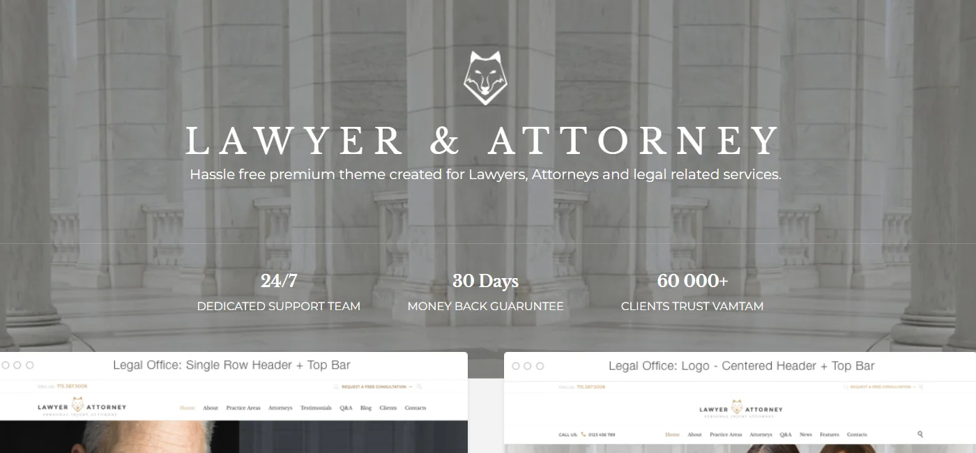 Lawyer WordPress Theme