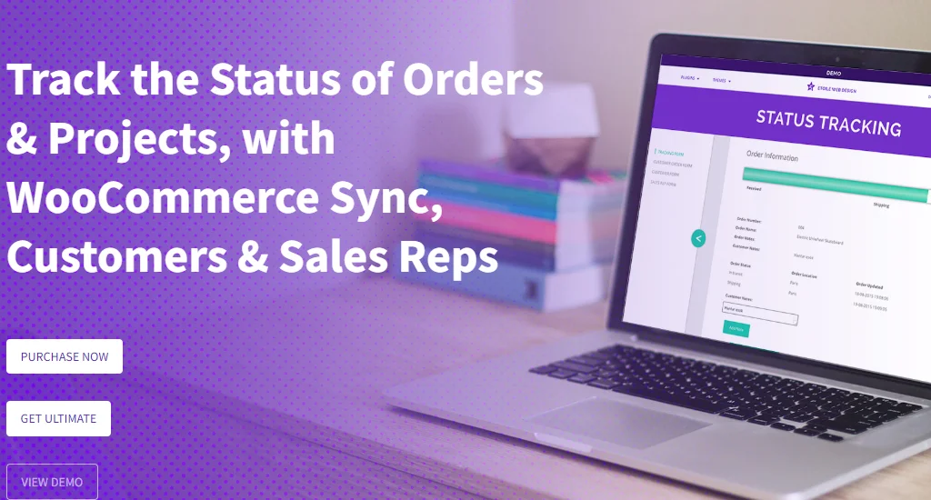 Status and order tacking plugin