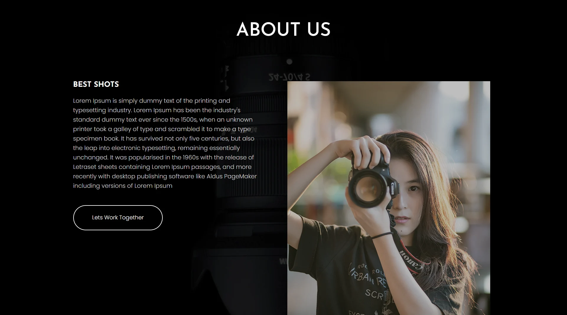 Photography Studio - About Us