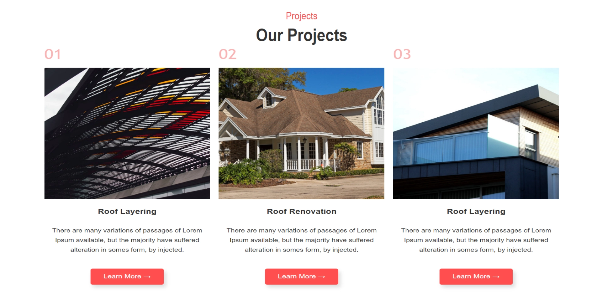 Roofing Business - Projects