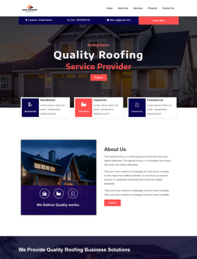 Roofing Business Starter Templates