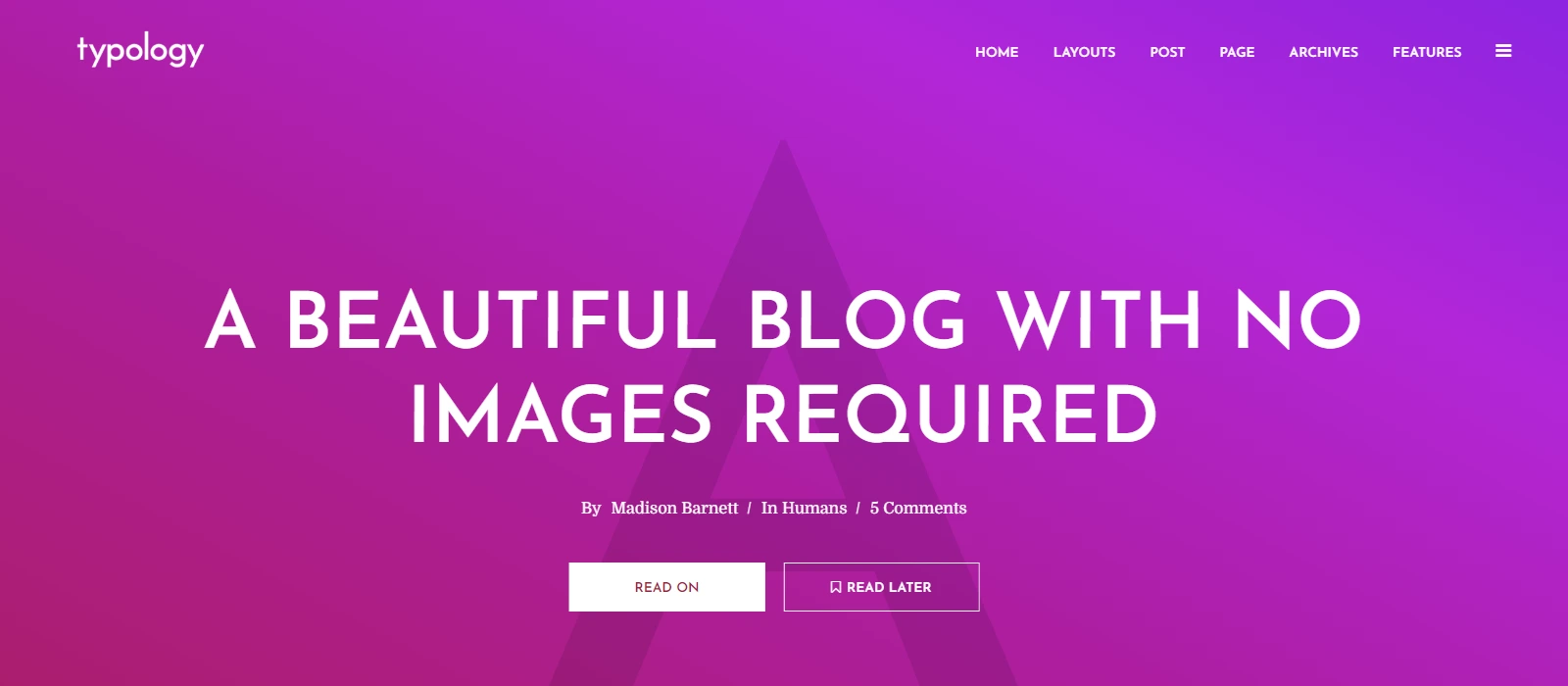 Typology Theme