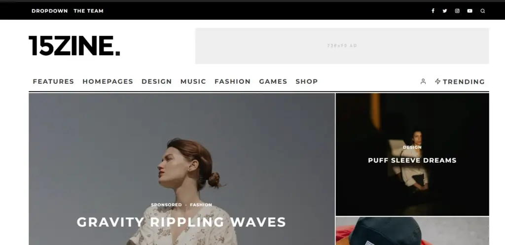 15Zine WordPress Theme
