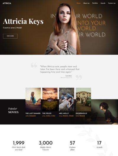Actor WordPress Theme