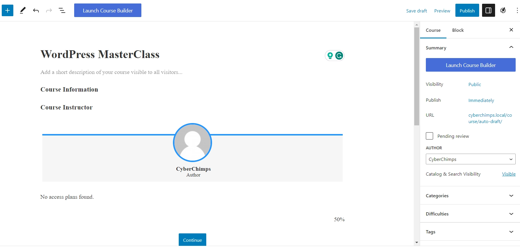 Add course